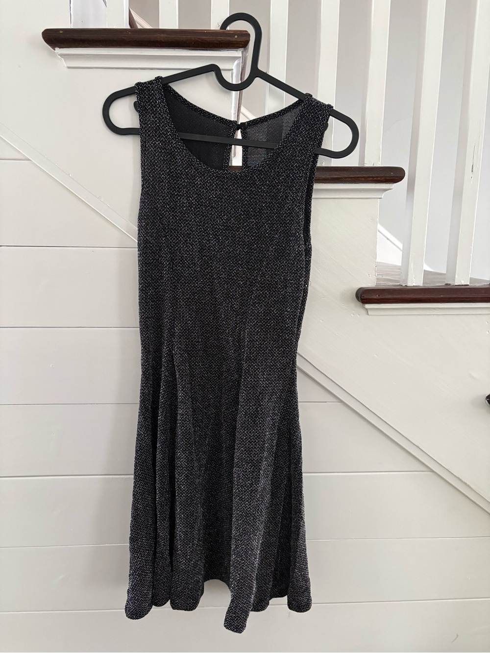 Forever 21 Black Sparkle Fit-and-Flare Mini Dress